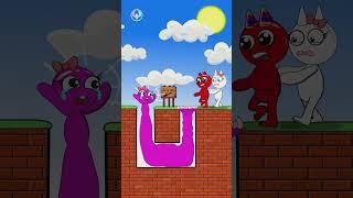 Pink is a cheater #2 /Funny animation/Rainbow Friends/Garten of banban #shorts #cartoon #story