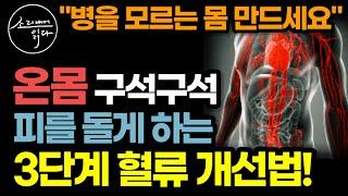 '이걸' 꾸준히 하시면, 혈류가 좋아져 통증에서 암까지 병을 모르는 몸 만들 수 있습니다! / 혈액을 만들고 늘리고 순환시키는 식사, 수면, 운동법 / 책읽어주는여자 건강 오디오북