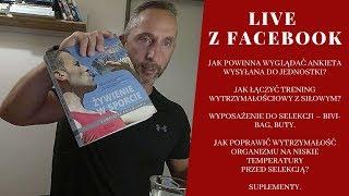 FACEBOOK LIVE #1- TEMAT PRZEWODNI "JAK ŁĄCZYĆ TRENING SIŁY I WYTRZYMAŁOŚCI"