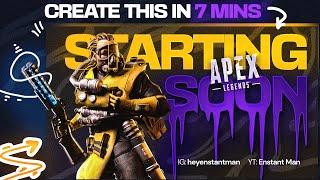 How To Make A Stream Starting Soon Screen - in 7 mins