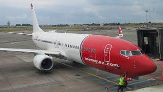 *Cloudy and rainy day !* Norwegian Boeing 737-800 WL takeoff from Copenhagen Kashup Airport !