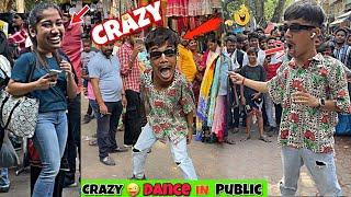 Funny and Crazy Dance in Crowd️||Crazy Dance in Public||Public Reaction Prank Video||Comedy