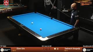 NK Straight Pool 2017 | Elise Qiu v Zadrach Singadji | Hoofdronde B
