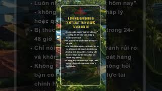 5 DẤU HIỆU BẠN ĐANG BỊ"CHỐT SALE" THAY VÌ ĐƯỢC TƯ VẤN ĐẦU TƯ #dautu #kinhdoanhonline #bandat