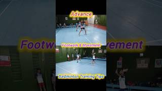 Advance Footwork & Movement #shorts #badminton