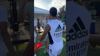  Hi, Gareth! Bale visits ex-Real Madrid teammates in LA! #shorts #realmadridshorts