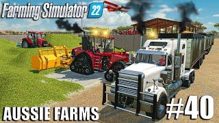 BUNKER SILAGE Operation + Selling CROPS w/ ROAD-TRAIN| Aussie Farms 22 | Farming Simulator 22