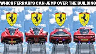 WHICH FERRARI'S CAN JUMPS OVER THE BUILDING IN FORZA HORIZON 5 | LET'S FIND OUT