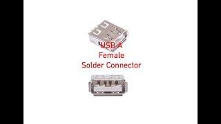 USB A Female Solder Connector P#113