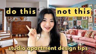 How to decorate your studio apartment!