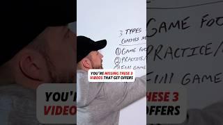 You need these 3 videos to get college offers!  #basketball #baseball #football #sports #shorts