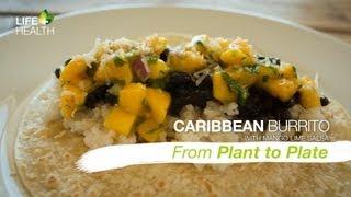 Caribbean Burrito with Mango Lime Salsa