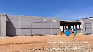 Industrial Main Entrance Security Automatic Double Sliding Telescopic Gates Automation