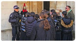 GET OUT! POLICE OFFICER SHUTS DOWN Horse Guards Incident in Seconds!