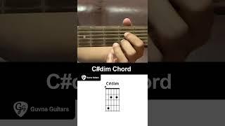 How To Play The C#dim Chord On Guitar - Guvna Guitars