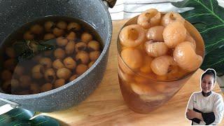 Refreshing Summer Drink • Thai Style Longan Juice • Nam Lum Yai |ThaiChef Food