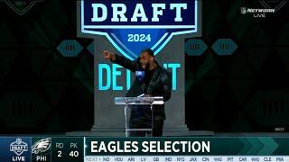 Eagles select Cooper DeJean No. 40 in 2024 NFL Draft