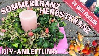 Sommer-  & Herbstkranz einfach selber machen: Anleitung und Materialtipps  ️ von Margit DIY-Video