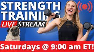 LIVE 30 min Full Body Dumbbell Workout