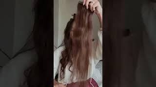Instant length and volume with clip-in hair extensions 