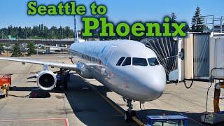 Full Flight: American Airlines A321 Seattle to Phoenix (SEA-PHX)