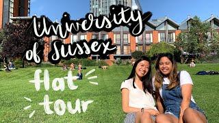 University of Sussex (flat tour, first day) - Study Abroad Vlog 1