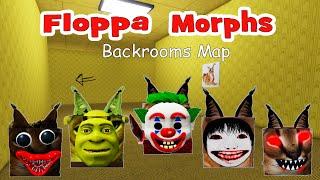 ШЛЁПА BACKROOMS MAP ОБНОВЛЕНИЕ 21 МОРФ Карта задней комнаты флоппы Find The Floppa Morphs Roblox