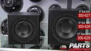 See the new Dayton Audio Subwoofers in Action