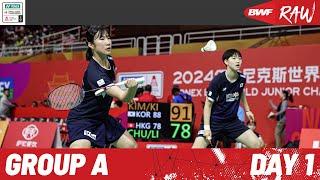 BWF World Junior Mixed Team Championships 2024 | Korea vs. Hong Kong China | Group A