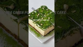 Matcha Green Plum Wine Cheese Cake।। #cake #shortvideo #cakebaking #youtubeshorts