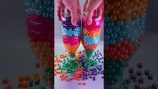 Rainbow Beads Pouring  Twin Bottle ASMR Magic!