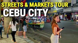 CEBU, PHILIPPINES Virtual Tour  Walking from Carbon Food Market to Colon Street in Cebu City