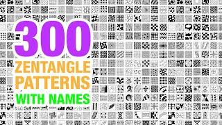 300 zentangle patterns with names  300 doodle patterns  300 mandala patterns