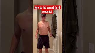 How to lat spread in 15 seconds #gym #fitness #workout #tutorial