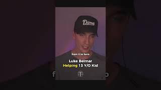 Luke Belmar helping 13 y/o kid