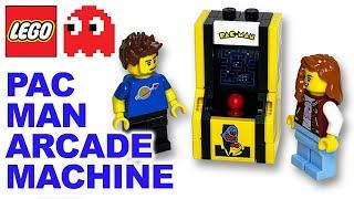 Lego PAC-MAN Arcade machine and PAC-MAN gamer minifig from set 10323