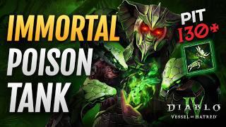 IMMORTAL POISON KING Spiritborn - PIT 130+ / 34k Life - Touch of Death Build Guide Diablo 4 Season 6