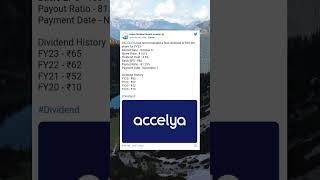 Accelya Solutions India Ltd has recommended final dividend for FY23. (27 July 2023)