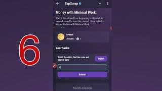 Money with Minimal Work | TapSwap New Code | How to Make Money Online with Minimal work