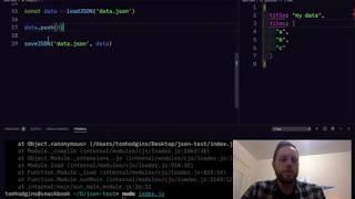 Reading and Writing to a JSON file with Node