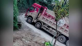 Super power truck. FAW J6P8*4 dump truck