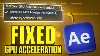 How To Fix AFTER EFFECTS Not Using GPU TO RENDER | Fix After Effects GPU Acceleration Greyed Out