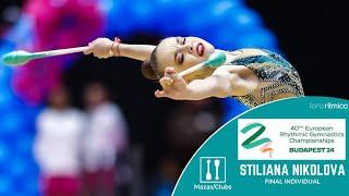 Stiliana Nikolova (BUL) - Mazas/Clubs - FINAL INDIVIDUAL - Budapest EC 2024