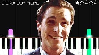 SIGMA BOY MEME | EASY Piano Tutorial