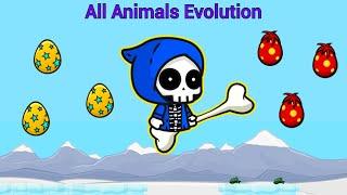 All Animals Evolution And The Legendary Bony Reaper (EvoWorld.io)