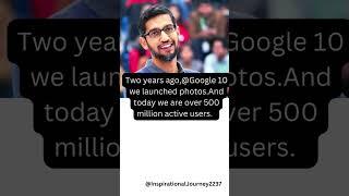 Sundar Pichai talking about YouTube  & Google-#sundarpichai