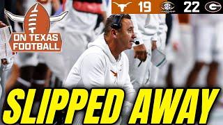 SEC Championship Slips Away | Georgia def. Texas, 22-19 | Quinn Ewers Performance | Playoffs