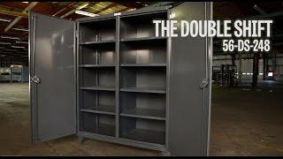 Strong Hold Products Industrial Storage Cabinet Double Shift (56-DS-248)