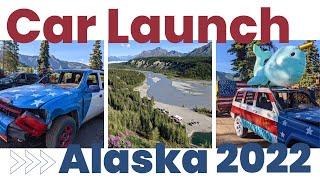 CAR LAUNCH July 4th 2022 | DRIVING CARS OFF CLIFFS | Glacier View, ALASKA