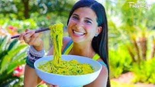 FullyRaw Mango Avocado Noodle Salad!